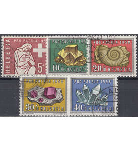 Schweiz Nr. 657-661 gestempelt Pro Patria 1958