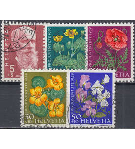 Schweiz Nr. 687-691 gestempelt Pro Juventute 1959