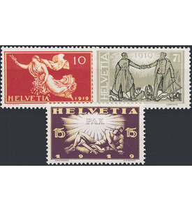 Schweiz Nr. 146-148 postfrisch Friedensvertrag 1919