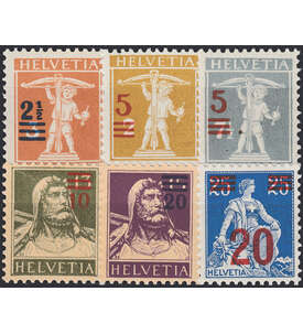 Schweiz Nr. 156-161 postfrisch Freimarken 1921