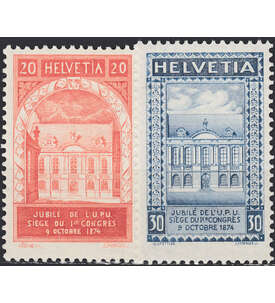 Schweiz Nr. 192-193 postfrisch ** 50 Jahre Weltpostverein 1924