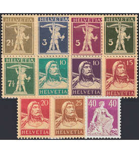 Schweiz Nr. 198-208 postfrisch Freimarken 1924/1933