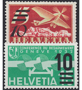 Schweiz Nr. 285a-286a  postfr. Flugpost 1935