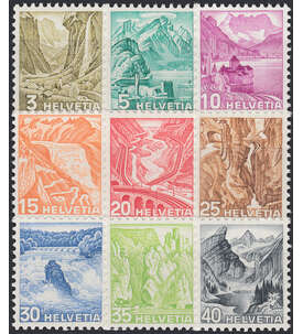 Schweiz Nr. 297-305 postfrisch Landschaften 1936