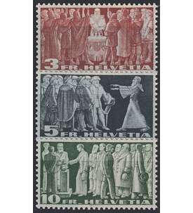 Schweiz Nr. 328v-330v postfr.  Freimarken 1938 grnlichgrau
