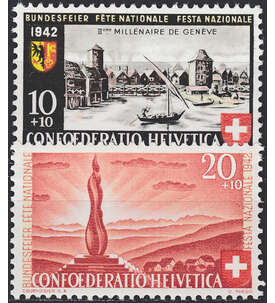 Schweiz Nr. 408-409 postfrisch Pro Patria 1942