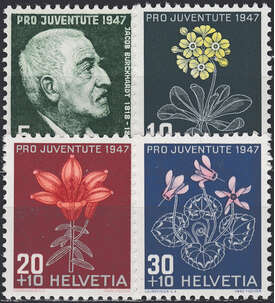 Schweiz Nr. 488-491 postfrisch Pro Juventute 1947