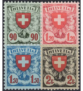   Schweiz Nr. 194-197x postfrisch ** Wappenschild Freimarken 1924