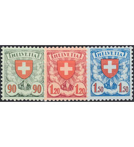Schweiz Nr. 194-196y postfr.   Wappenschild Freimarken 1924