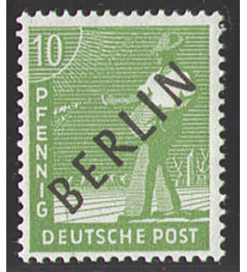II Berlin Nr. 4                10 Pfennig  Schwarzaufdruck 1948