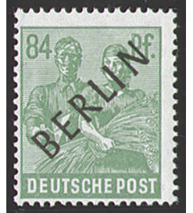 II Berlin Nr. 16               84 Pfennig  Schwarzaufdruck 1948