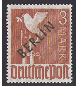 II Berlin Nr. 19               3 Mark Schwarzaufdruck 1948