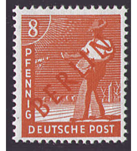 II Berlin Nr. 23               8 Pfennig  Rotaufdruck 1949