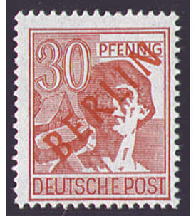 II Berlin Nr. 28               30 Pfennig  Rotaufdruck 1949