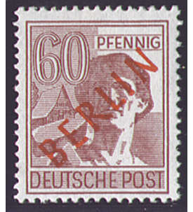 II Berlin Nr. 31               60 Pfennig  Rotaufdruck 1949