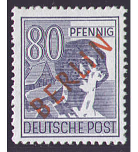 II Berlin Nr. 32               80 Pfennig  Rotaufdruck 1949