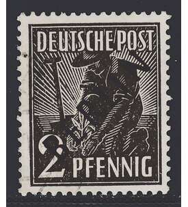 II Berlin Nr. 1 gestempelt 2 Pfennig Schwarzaufdruck