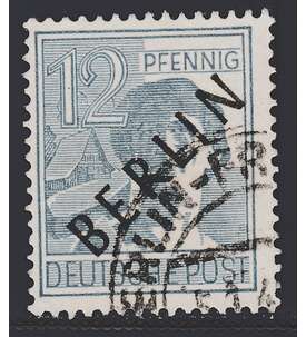 II Berlin Nr. 5 gestempelt 12 Pfennig Schwarzaufdruck