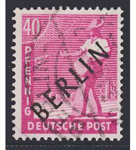 II Berlin Nr. 12 gestempelt 40 Pfennig Schwarzaufdruck