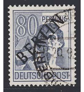 II Berlin Nr. 15 gestempelt 80 Pfennig Schwarzaufdruck