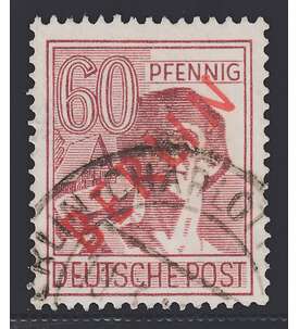 II Berlin Nr. 31 gestempelt  60 Pfennig Rotaufdruck
