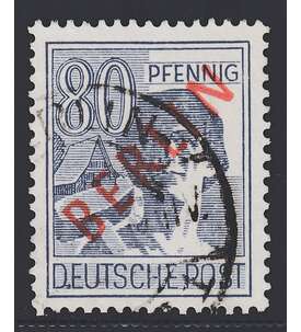 II Berlin Nr. 32 gestempelt 80 Pfennig Rotaufdruck