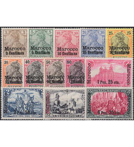 Deutsche Post in Marokko Nr. 7-19