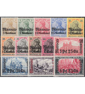 Deutsche Post in Marokko Nr. 21-33