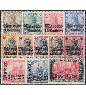 Deutsche Post in Marokko Nr. 34-45