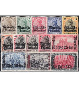 Deutsche Post in Marokko Nr. 46-58