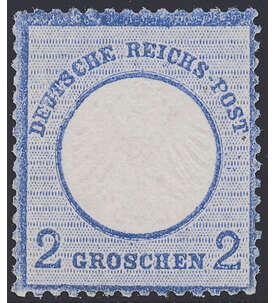 II Dt.Reich Nr. 5 ungestempelt Kleiner Brustschild-2 Gr. mit kleinen Fehlern