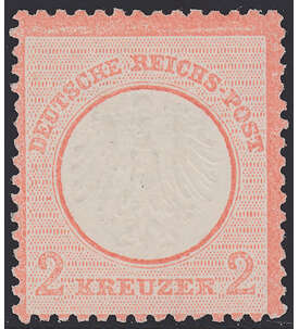 II Dt.Reich Nr. 8 ungestempelt Kleiner Brustschild-2 Kr. mit kleinen Fehlern