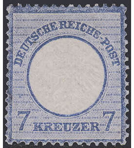 II Dt.Reich Nr. 10 ungestempelt Kleiner Brustschild-7 Kr. mit kleinen Fehlern