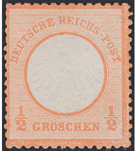 Deutsches Reich Nr. 14 ungestempelt Kleiner Brustschild-1/2 Gr.