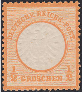 Deutsches Reich Nr. 18 ungestempelt Großer Brustschild-1/2 Gr.