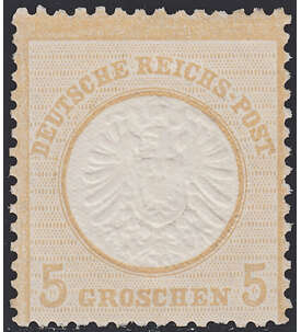 Deutsches Reich Nr. 22 ungestempelt Großer Brustschild-5 Gr.