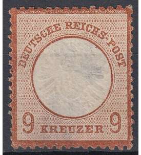 Deutsches Reich Nr. 27c ungestempelt Groer Brustschild-9 Kr.