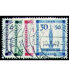 Franzsische Zone Baden Nr. 38A-41A gestempelt Freiburg