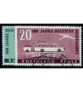 Französische Zone Rheinland-Pfalz Nr. 49-50 Deutsche Marken gestempelt
