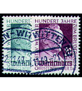 Französische Zone Württemberg Nr.47-48 Gustav Werner gestempelt