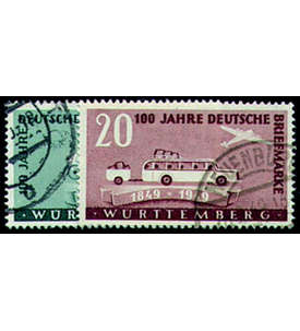 Französische Zone Württemberg Nr.49-50 Deutsche Marken gestempelt