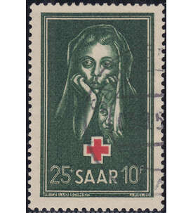 Saar Nr. 304 gestempelt Rotes Kreuz 1951