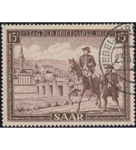 Saar Nr. 305 gestempelt Tag der Marke 1951