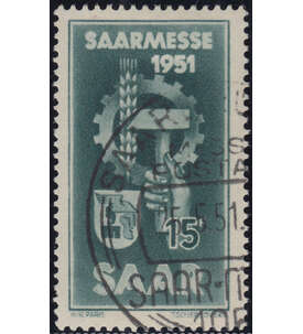 Saar Nr. 306 gestempelt Saarmesse 1951