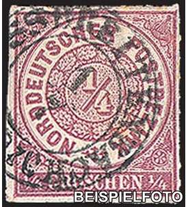 Norddeutscher Postbezirk Nr. 1 gestempelt