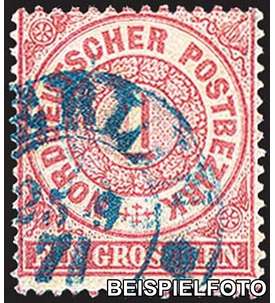 Norddeutscher Postbezirk Nr. 16 gestempelt