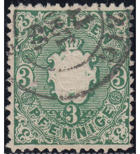 Sachsen Nr. 14 gestempelt