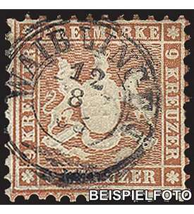 Wrttemberg Nr. 28 gestempelt