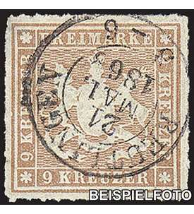 Wrttemberg Nr. 33 gestempelt