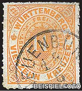 Wrttemberg Nr. 41 gestempelt